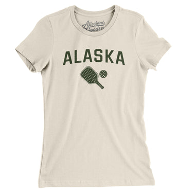 Alaska Pickleball Women's T-Shirt-Natural-Allegiant Goods Co. Vintage Sports Apparel
