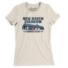 New Haven Coliseum Women's T-Shirt-Natural-Allegiant Goods Co. Vintage Sports Apparel