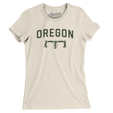 Oregon Cycling Women's T-Shirt-Natural-Allegiant Goods Co. Vintage Sports Apparel