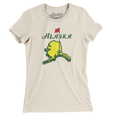 Alaska Golf Women's T-Shirt-Natural-Allegiant Goods Co. Vintage Sports Apparel