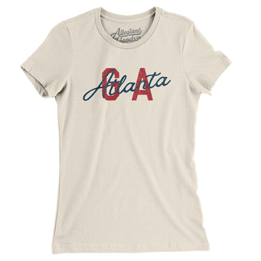 Atlanta Ga Overprinted Women's T-Shirt-Allegiant Goods Co. Vintage Sports Apparel