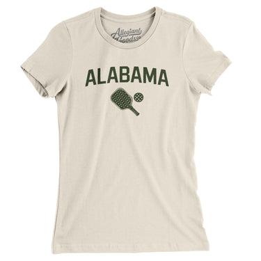 Alabama Pickleball Women's T-Shirt-Natural-Allegiant Goods Co. Vintage Sports Apparel
