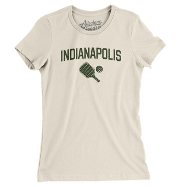 Indianapolis Pickleball Women's T-Shirt-Natural-Allegiant Goods Co. Vintage Sports Apparel