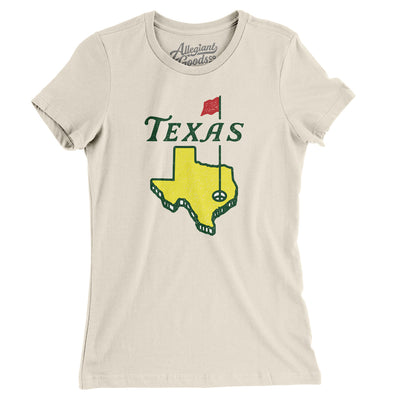 Texas Golf Women's T-Shirt-Natural-Allegiant Goods Co. Vintage Sports Apparel