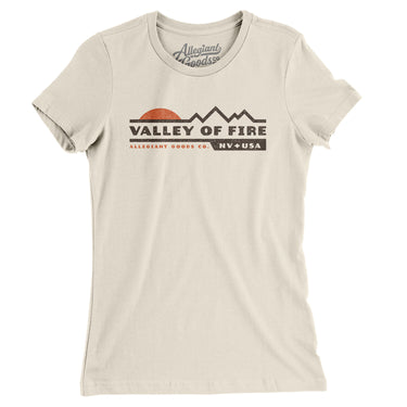 Valley Of Fire Sunset Women's T-Shirt-Natural-Allegiant Goods Co. Vintage Sports Apparel