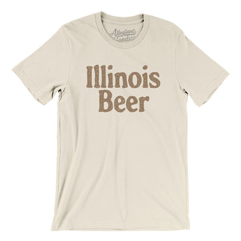 Illinois Beer Men/Unisex T-Shirt-Allegiant Goods Co. Vintage Sports Apparel