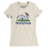 I Have A Tee Time In Pennsylvania Women's T-Shirt-Natural-Allegiant Goods Co. Vintage Sports Apparel