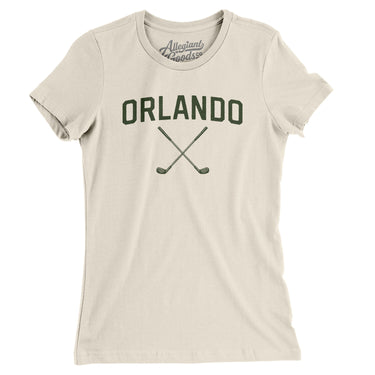 Orlando Golf Women's T-Shirt-Natural-Allegiant Goods Co. Vintage Sports Apparel