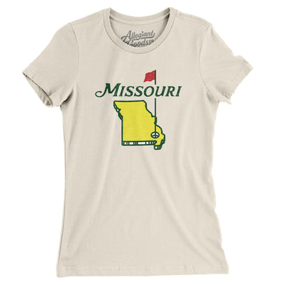 Missouri Golf Women's T-Shirt-Natural-Allegiant Goods Co. Vintage Sports Apparel
