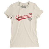 Cincinnati Vintage Script Women's T-Shirt-Allegiant Goods Co. Vintage Sports Apparel