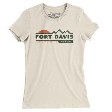 Fort Davis Mountain Sunset Women's T-Shirt-Natural-Allegiant Goods Co. Vintage Sports Apparel