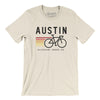 Austin Cycling Men/Unisex T-Shirt-Natural-Allegiant Goods Co. Vintage Sports Apparel