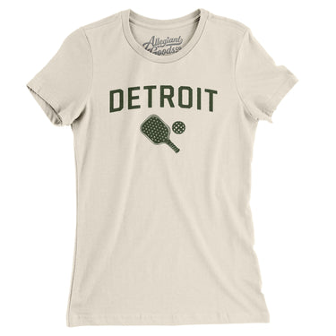 Detroit Pickleball Women's T-Shirt-Natural-Allegiant Goods Co. Vintage Sports Apparel