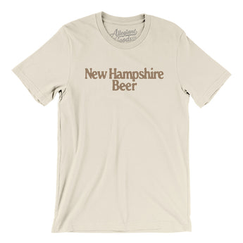 New Hampshire Beer Men/Unisex T-Shirt-Natural-Allegiant Goods Co. Vintage Sports Apparel