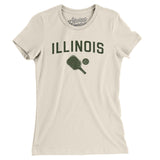 Illinois Pickleball Women's T-Shirt-Natural-Allegiant Goods Co. Vintage Sports Apparel