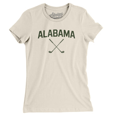 Alabama Golf Women's T-Shirt-Natural-Allegiant Goods Co. Vintage Sports Apparel