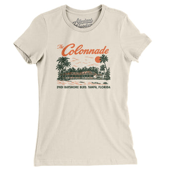 The Colonnade Tampa Women's T-Shirt-Natural-Allegiant Goods Co. Vintage Sports Apparel