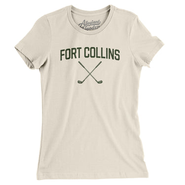 Fort Collins Golf Women's T-Shirt-Natural-Allegiant Goods Co. Vintage Sports Apparel