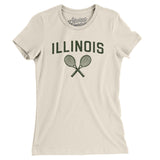 Illinois Tennis Women's T-Shirt-Natural-Allegiant Goods Co. Vintage Sports Apparel