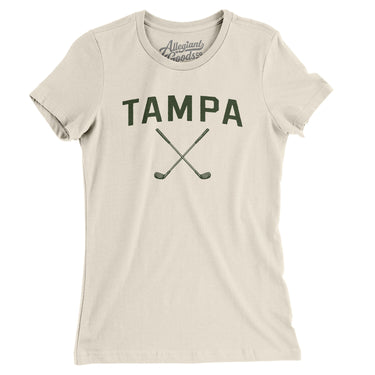 Tampa Golf Women's T-Shirt-Natural-Allegiant Goods Co. Vintage Sports Apparel