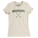 Mississippi Golf Women's T-Shirt-Natural-Allegiant Goods Co. Vintage Sports Apparel