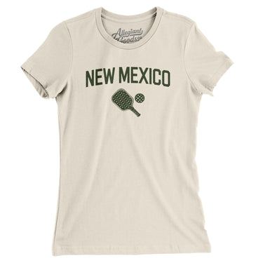 New Mexico Pickleball Women's T-Shirt-Natural-Allegiant Goods Co. Vintage Sports Apparel