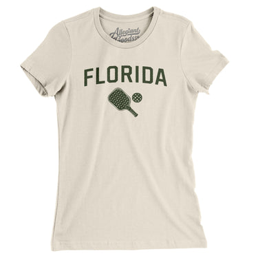 Florida Pickleball Women's T-Shirt-Natural-Allegiant Goods Co. Vintage Sports Apparel