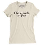 Cleveland's Number 1 Fan Women's T-Shirt-Natural-Allegiant Goods Co. Vintage Sports Apparel