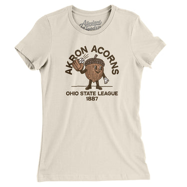 Akron Acorns Baseball Women's T-Shirt-Allegiant Goods Co. Vintage Sports Apparel