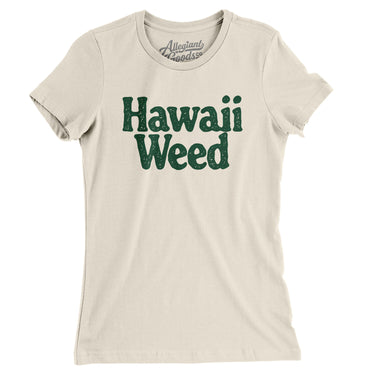 Hawaii Weed Women's T-Shirt-Natural-Allegiant Goods Co. Vintage Sports Apparel