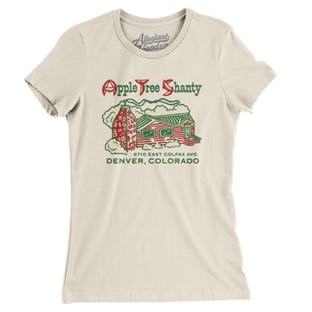 Apple Tree Shanty Denver Women's T-Shirt-Natural-Allegiant Goods Co. Vintage Sports Apparel