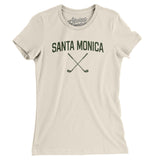 Santa Monica Golf Women's T-Shirt-Natural-Allegiant Goods Co. Vintage Sports Apparel