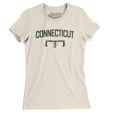 Connecticut Cycling Women's T-Shirt-Natural-Allegiant Goods Co. Vintage Sports Apparel