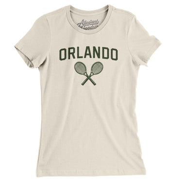 Orlando Tennis Women's T-Shirt-Natural-Allegiant Goods Co. Vintage Sports Apparel