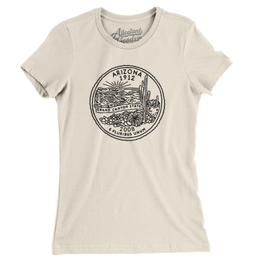 Arizona State Quarter Women's T-Shirt-Allegiant Goods Co. Vintage Sports Apparel