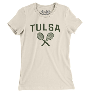 Tulsa Tennis Women's T-Shirt-Natural-Allegiant Goods Co. Vintage Sports Apparel