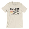 Boston Cycling Men/Unisex T-Shirt-Natural-Allegiant Goods Co. Vintage Sports Apparel