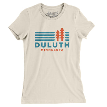 Duluth Minnesota Women's T-Shirt-Natural-Allegiant Goods Co. Vintage Sports Apparel