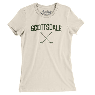 Scottsdale Golf Women's T-Shirt-Natural-Allegiant Goods Co. Vintage Sports Apparel