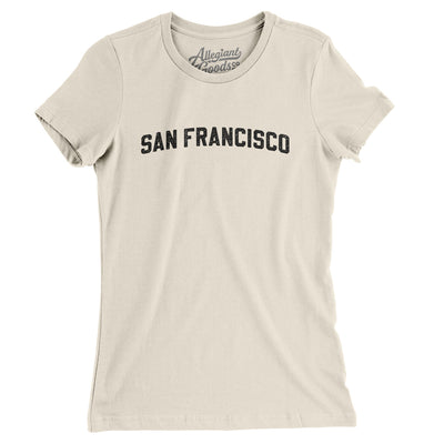 San Francisco Varsity Women's T-Shirt-Natural-Allegiant Goods Co. Vintage Sports Apparel