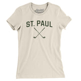St. Paul Golf Women's T-Shirt-Natural-Allegiant Goods Co. Vintage Sports Apparel
