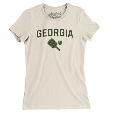 Georgia Pickleball Women's T-Shirt-Natural-Allegiant Goods Co. Vintage Sports Apparel