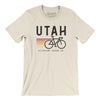 Utah Cycling Men/Unisex T-Shirt-Natural-Allegiant Goods Co. Vintage Sports Apparel