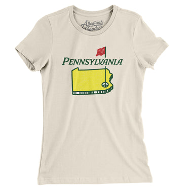 Pennsylvania Golf Women's T-Shirt-Natural-Allegiant Goods Co. Vintage Sports Apparel