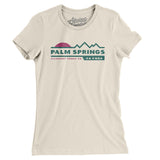 Palm Springs Mountain Sunset Women's T-Shirt-Natural-Allegiant Goods Co. Vintage Sports Apparel