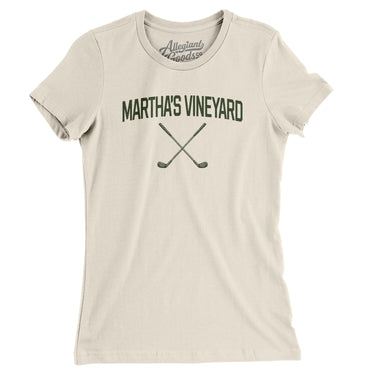 Martha's Vineyard Golf Women's T-Shirt-Natural-Allegiant Goods Co. Vintage Sports Apparel
