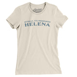 Actually It's Pronounced Helena Women's T-Shirt-Natural-Allegiant Goods Co. Vintage Sports Apparel