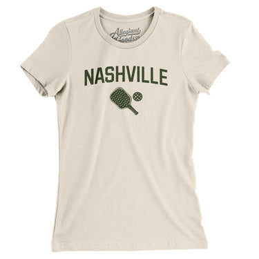 Nashville Pickleball Women's T-Shirt-Natural-Allegiant Goods Co. Vintage Sports Apparel
