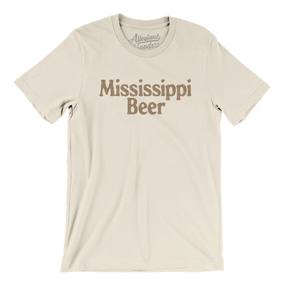 Mississippi Beer Men/Unisex T-Shirt-Natural-Allegiant Goods Co. Vintage Sports Apparel
