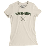 Washington Golf Women's T-Shirt-Natural-Allegiant Goods Co. Vintage Sports Apparel